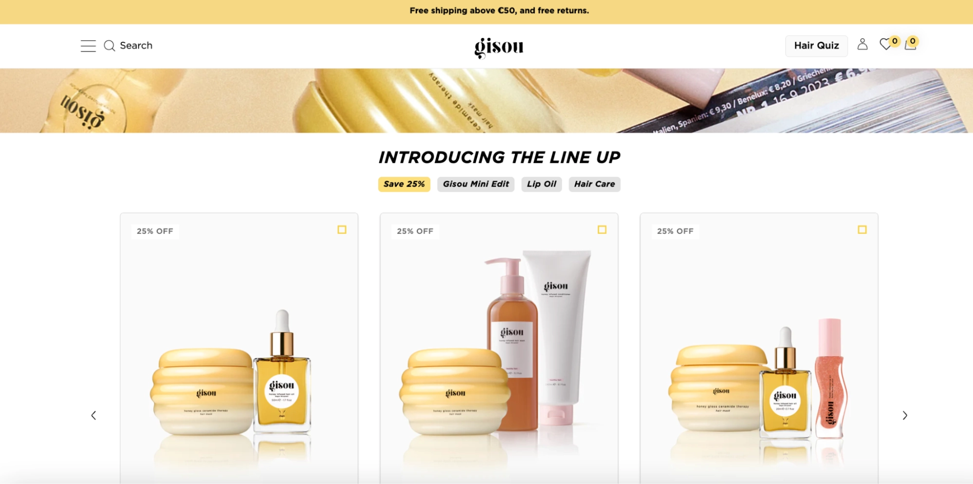 Gisou is a premium haircare brand founded by Negin Mirsalehi